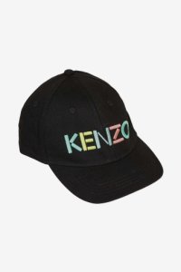 Boys Kenzo Black Logo Cap -  Black