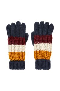 Boys Monsoon Oliver Stripe Gloves -  Natural