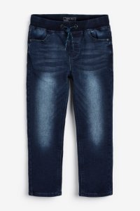 Boys Next Dark Blue Regular Fit Jersey Denim Pull-On Jeans (3-16yrs) -  Blue