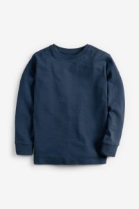 Boys Next Navy Long Sleeve Cosy T-Shirt (3-16yrs) -  Blue