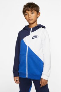 Boys Nike Navy/White Amplify Full Zip Hoody -  Blue