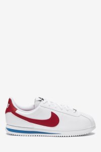 Boys Nike White/Red/Blue Cortez Youth Trainers -  White