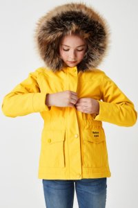 Girls Barbour Abalone Jacket -  Yellow