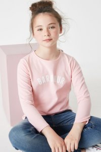 Girls Barbour Claire Rose T-Shirt -  Pink