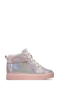 Girls Clarks Pink City Oasis HT Boots -  Pink
