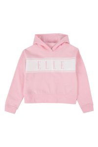 Girls Elle Cropped Hoody -  Pink