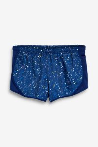 Girls Nike Dri-FIT Navy Star Print Shorts -  Blue