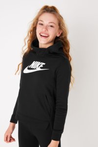 Girls Nike Fleece Overhead Hoody -  Black