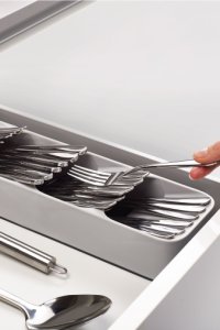 Joseph Joseph Drawer Store Compact Cutlery Organiser -  Grey
