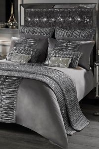 Kylie Exclusive To Next Panel Atmosphere Duvet Cover -  Grey