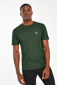 Mens BOSS Tales Square Logo T-Shirt -  Green