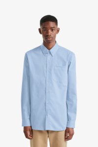 Mens Fred Perry Oxford Shirt -  Blue