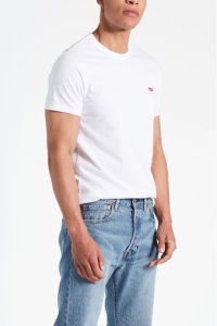 Mens Levi's Housemark T-Shirt -  White