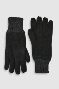 Mens Next Black Thinsulate Gloves -  Black