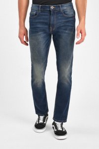 Mens Next Green Wash Slim Fit Jeans With Stretch -  Blue