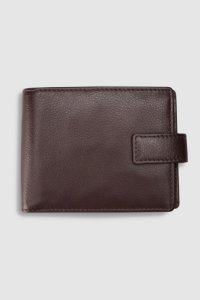 Mens Next Light Brown Signature Black Label Italian Leather Extra Capacity Wallet -  Brown