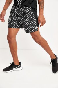 Mens Nike Printed 7 Challenger Shorts -  Black