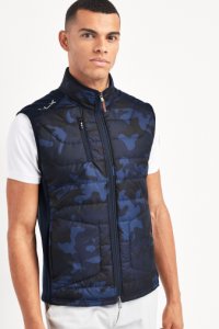 Mens Polo Golf by Ralph Lauren Golf Navy Camouflage Gilet -  Blue