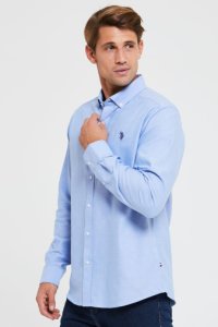 Mens U.S. Polo Assn. Oxford Shirt -  Blue