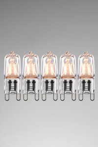 Next 5 Pack 28W G9 Halogen Bulbs -  Clear