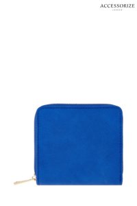 Womens Accessorize Blue Sarah Zip Around Wallet -  Blue