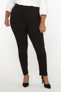 Womens Dorothy Perkins Curve Pull On Trousers -  Black