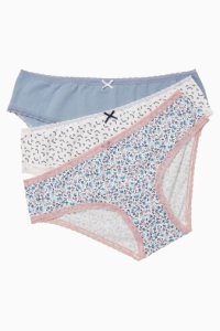 Fat Face - Womens fatface natural ivy floral mini briefs three pack -  natural