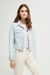 Womens French Connection Blue Macee Micro Western Denim Jacket -  Blue