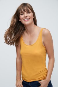Womens Next Ochre Thick Strap Vest -  Yellow