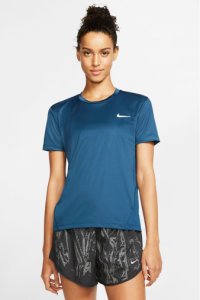 Womens Nike Miler Running T-Shirt -  Blue