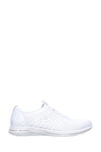 Womens Skechers City Pro Glow On Trainers -  White