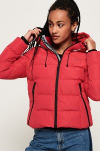 Womens Superdry Spirit Padded Icon Jacket -  Red