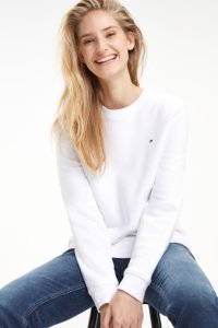 Womens Tommy Hilfiger Heritage Sweatshirt -  White