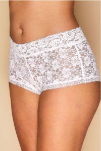 Womens Yours Curve White Lace Short -  White