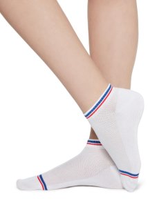 Calzedonia - Glittery pop socks, ONE SIZE, White, Women