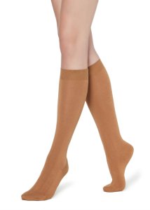 Calzedonia - Long socks in Cotton with Cashmere, 39-41, Brown, Women