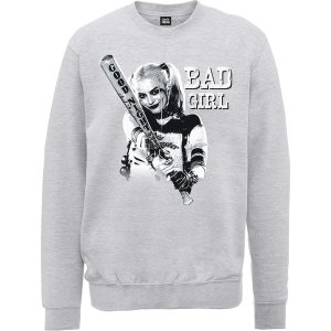 DC Comics - Suicide Squad Bad Girl Unisex Large Sweatshirt - Grey