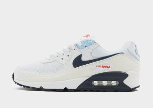 Nike Air Max 90 - White/Chile Red/Psychic Blue/Midnight Navy/Navy - Mens, White/Chile Red/Psychic Blue/Midnight Navy/Navy