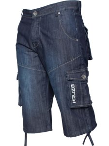 Raw Denim Designer Outlet - Kruze Mens Cargo Combat Shorts Heavy Duty Denim Shorts by Kruze for only £15.99 // Raw Denim