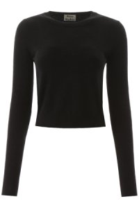 ACNE STUDIOS cropped sweater s black