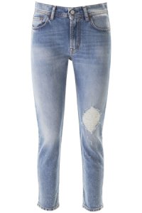 ACNE STUDIOS destroyed melk blue jeans 26 blue cotton, denim