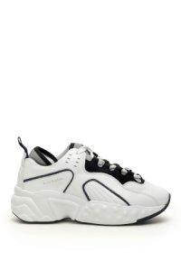ACNE STUDIOS manhattan sneakers 39 white, black, grey leather, technical