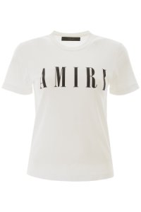 AMIRI LOGO T-SHIRT XS White, Black Cotton