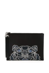 KENZO TIGER POUCH OS Black, Blue, White Technical