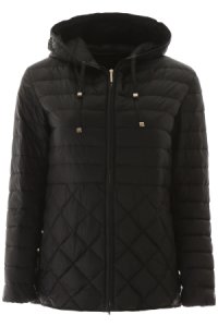 MAX MARA THE CUBE ETRESI QUILTED JACKET 38 Black Technical