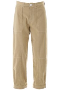 SEE BY CHLOE cargo trousers 25 beige, khaki cotton