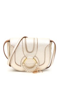 SEE BY CHLOE MINI HANA SHOULDER BAG OS Gold Leather