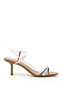 THE ROW BARE SANDALS 65 40 White, Blue, Red Leather