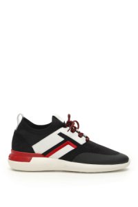 TOD'S NO CODE 02 SNEAKERS 6 Black, White, Red Technical, Leather
