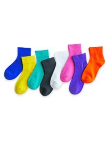 8 Pairs Neon Color Ankle Socks Set